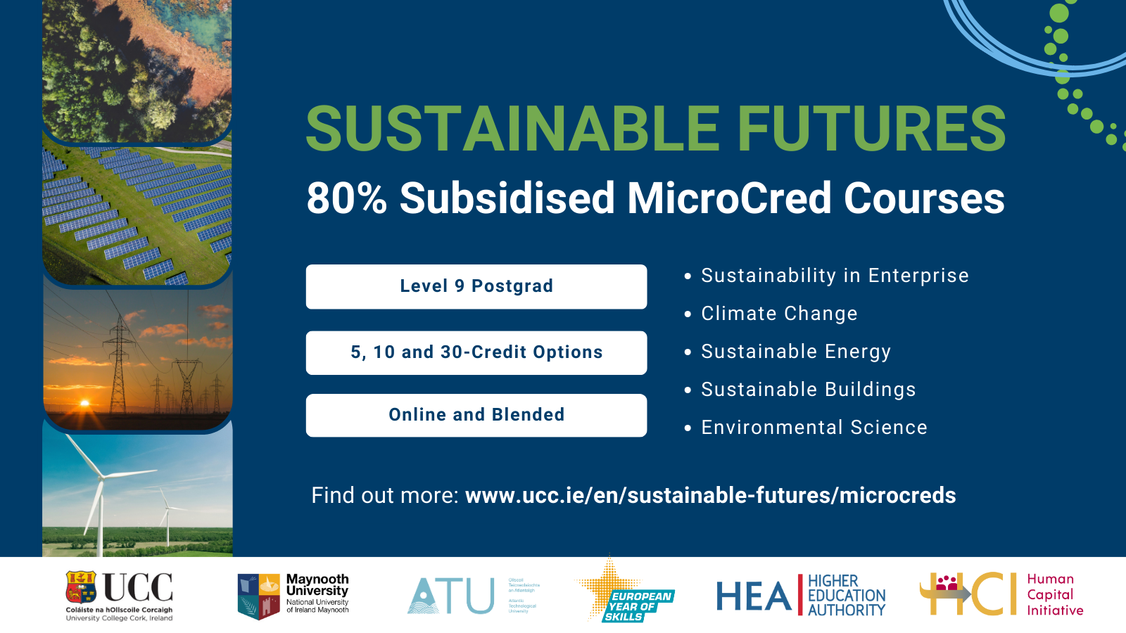 Sustainable Futures offers 80% subsidised MicroCred Courses in 2024