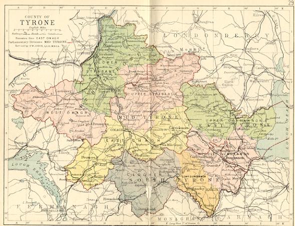 from Philip's handy atlas of the counties of Ireland, constructed by John Bartholomew; revised by P.W. Joyce, London 1882.