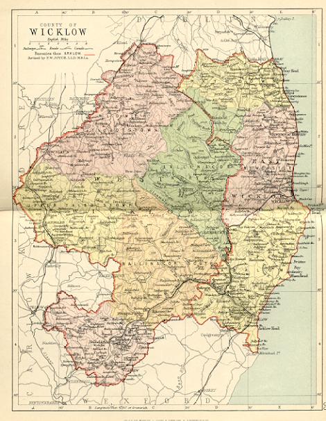 from Philip's handy atlas of the counties of Ireland, constructed by John Bartholomew; revised by P.W. Joyce, London 1882.