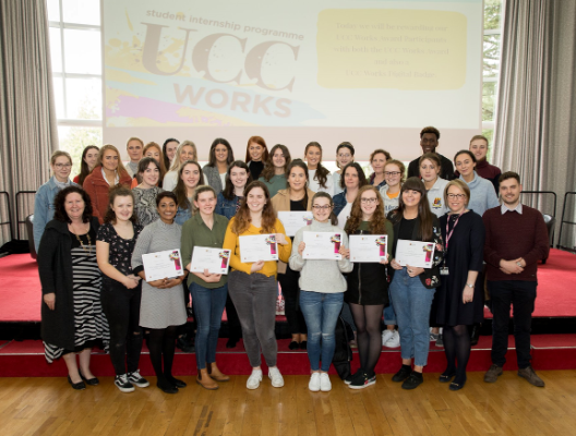 UCC Occupational Science & Occupational Therapy Students attend the UCC Works Award 2019 