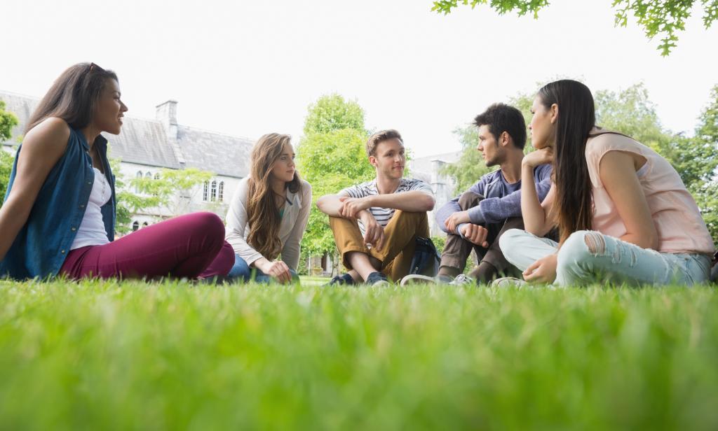 UCC quadrangle on a sunny day