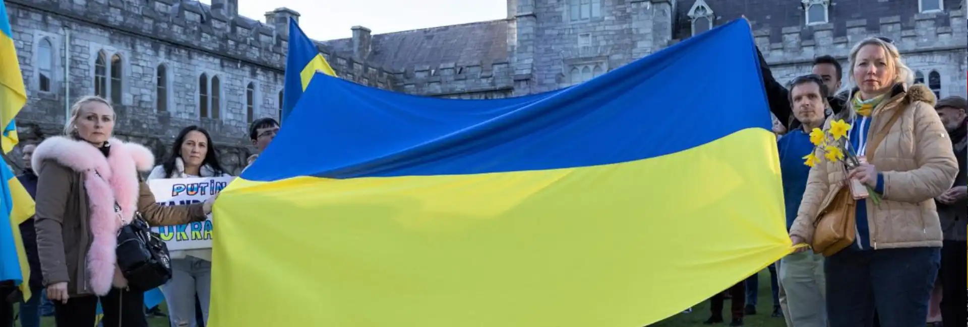 ucc gather on quad solidarity ukraine