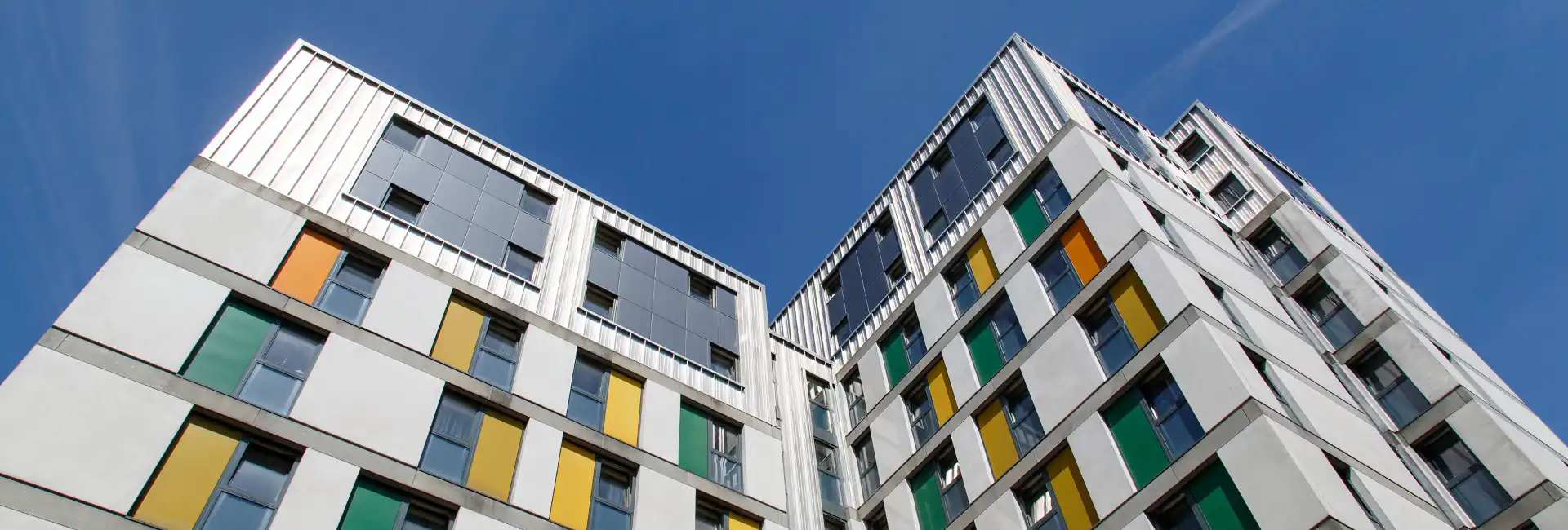external shot of a student accommodation building