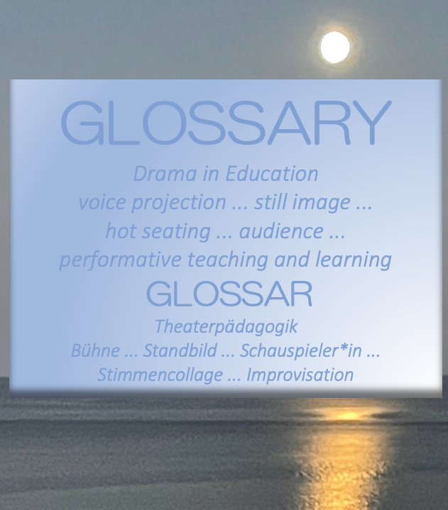 GLOSSARY: Performative Arts – Drama & Theatre in Education