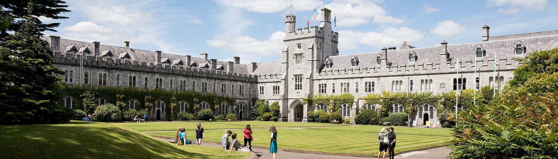 UCC Quad and North Wing on a sunny day
