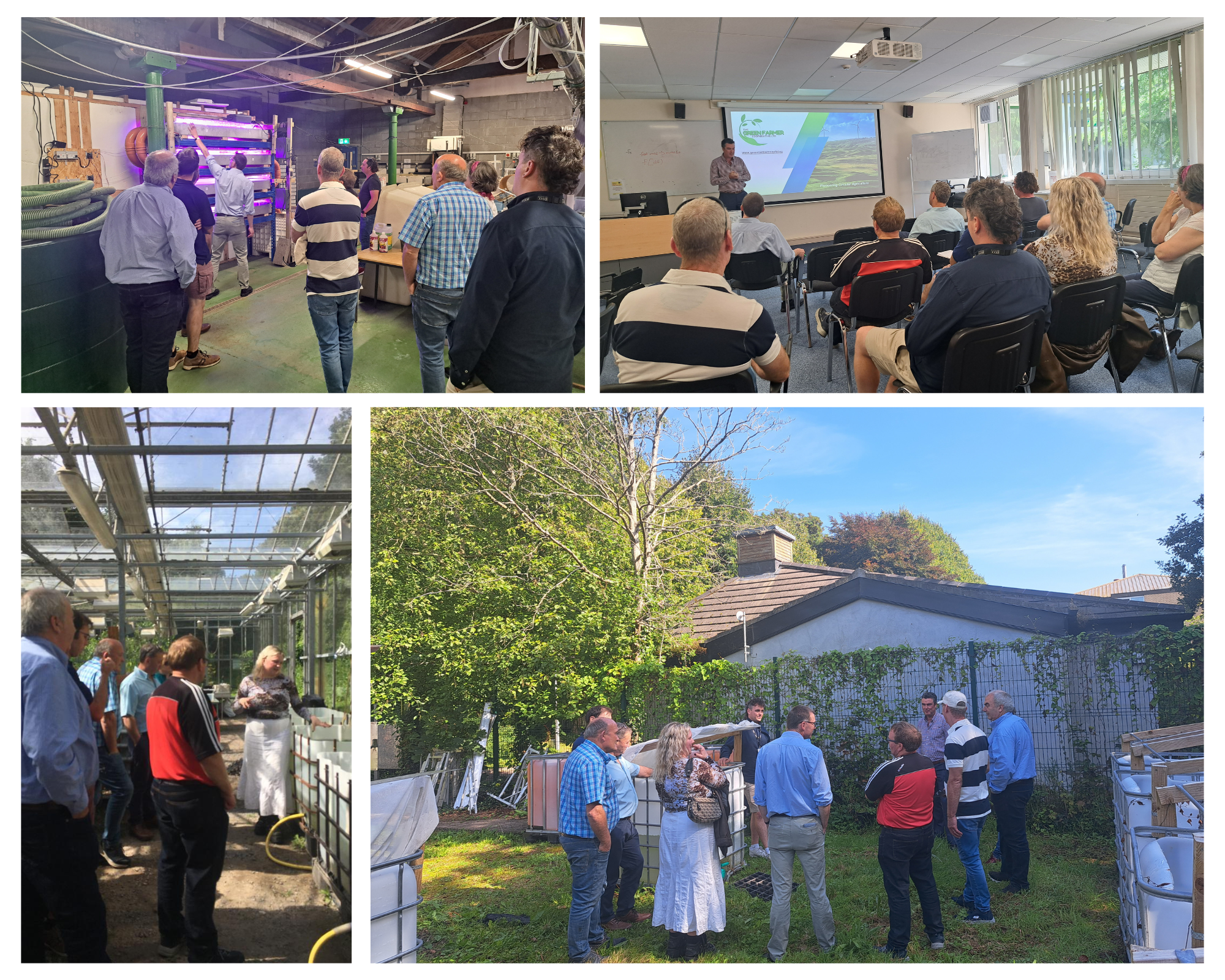 Local dairy farmers gather together in UCC to discuss the future for integrating duckweed cultivation in Irish farming