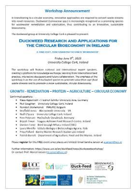 Save the Date!! Duckweed Event June 9th, 2023 at UCC. 