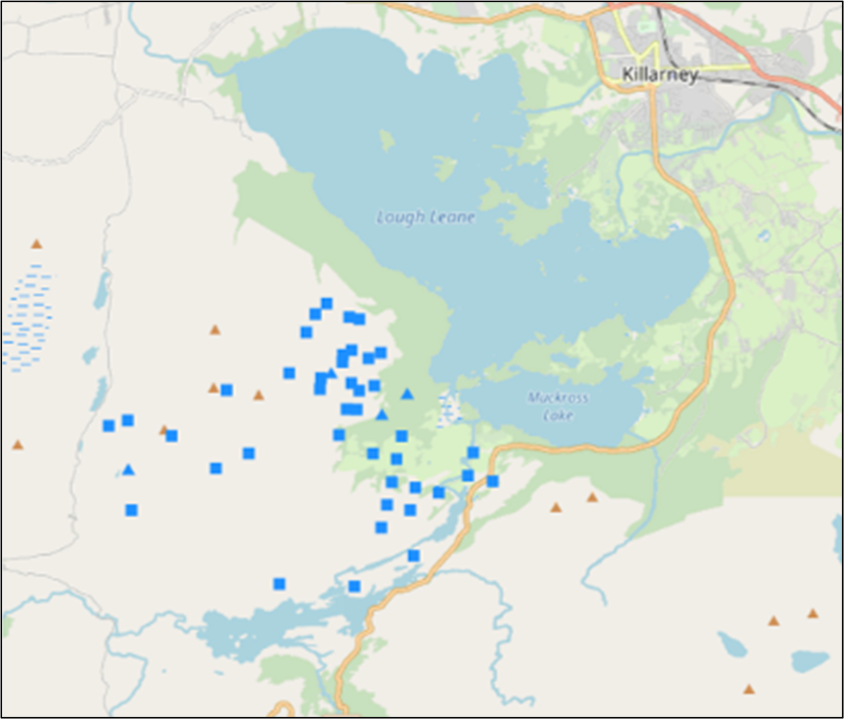 Kilarrney fire Satelite hotspots MODIS and VIIRS