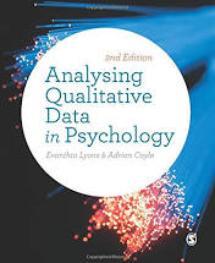 Analysising qualitative data in psychology book cover