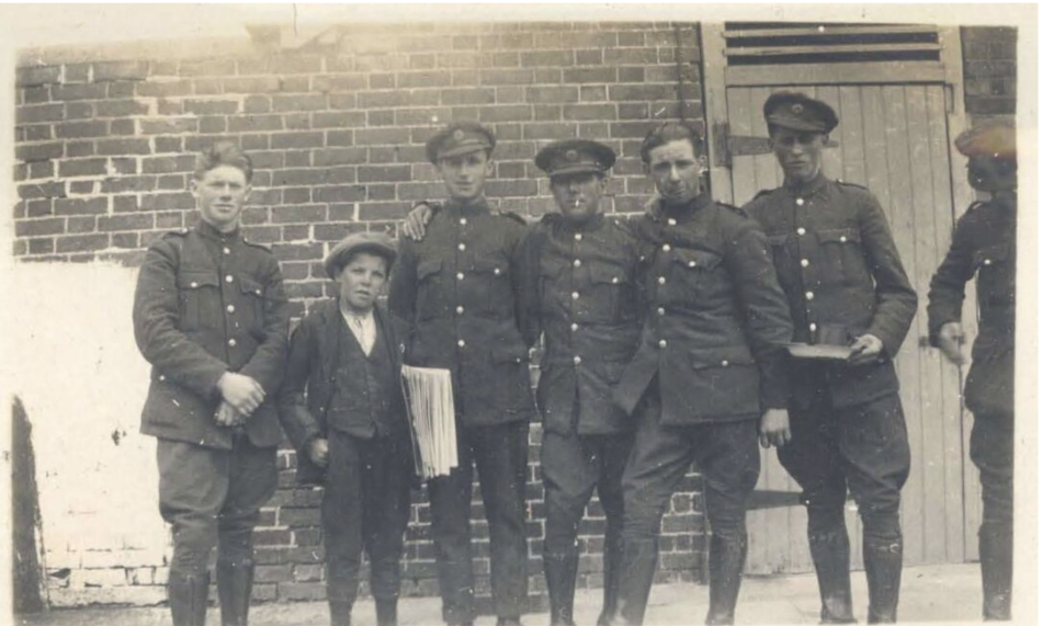 Boy with National Army Soldiers Tipperary 1923 Sharkey Collection, Tipperary Studies