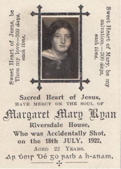 Mass Card Margaret Mary Ryan Tipperary