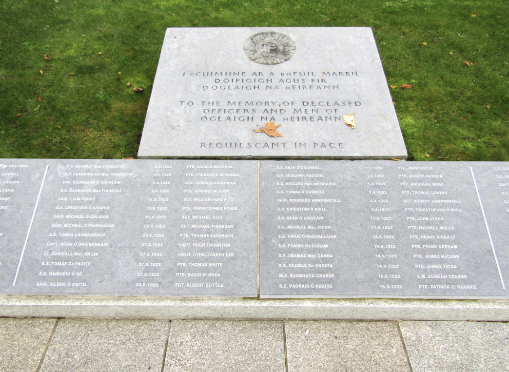 The National Army Plot at Glasnevin Cemetery Dublin