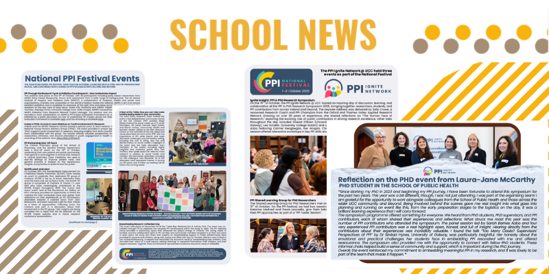 PPI Ignite Festival featured in the School of Public Health Newsletter