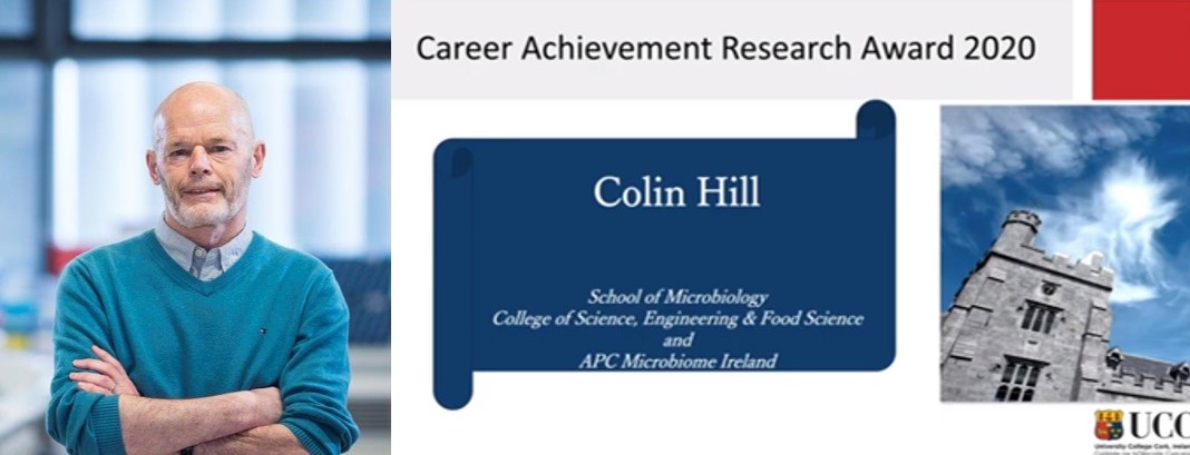 Prof Colin Hill Receives UCC Career Achievement Research Award