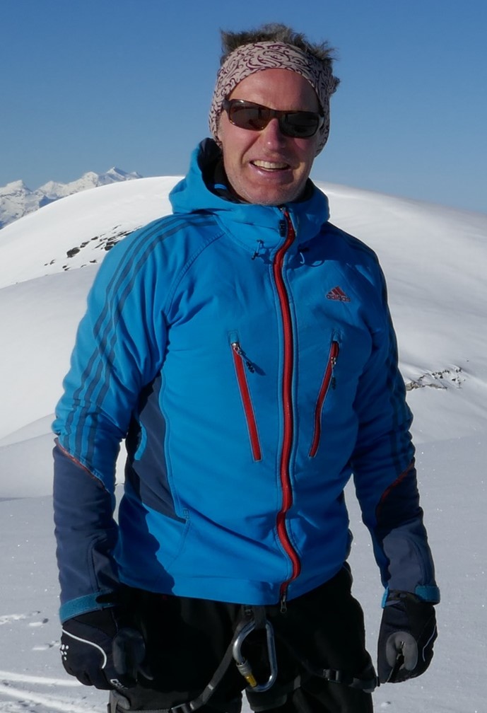 Dr Andreas Zahn pictured on a snowy landscape