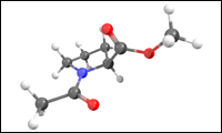 3D organic chemistry molecule