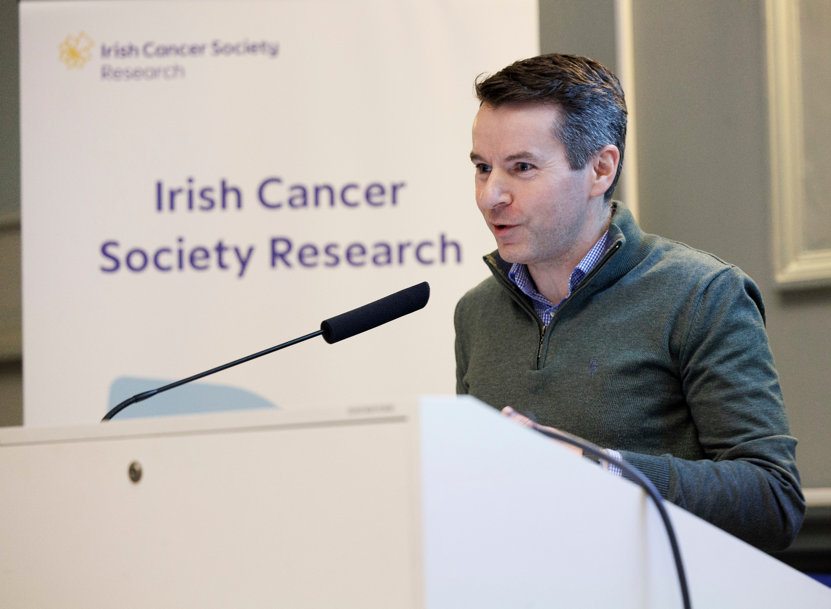 Don Lynch at Irish Cancer Society Research Awards
