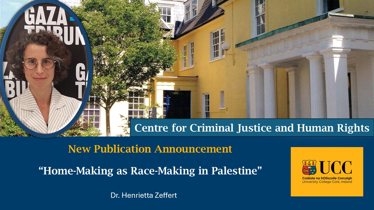 New Publication: Home-Making as Race-Making in Palestine