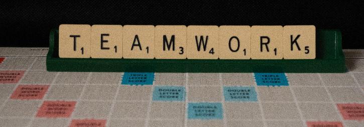 Scrabble letters spelling 