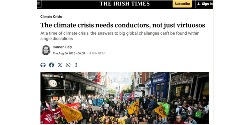 The climate crisis needs conductors, not just virtuosos