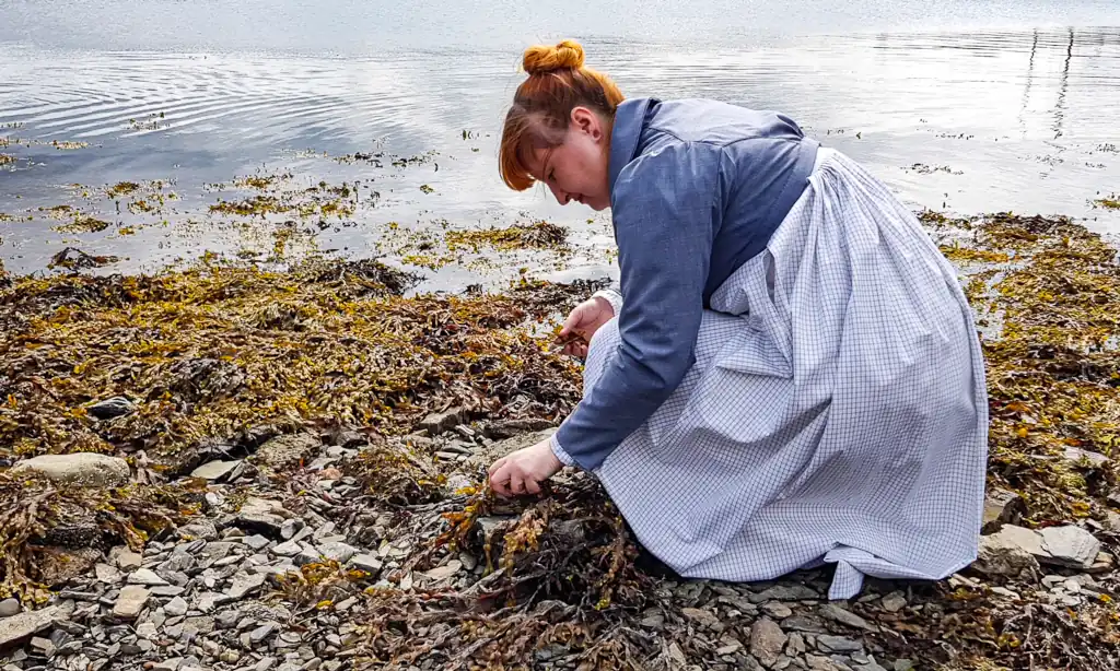 Actress portrays Ellen Hutchins exploring sea plant life in West Cork