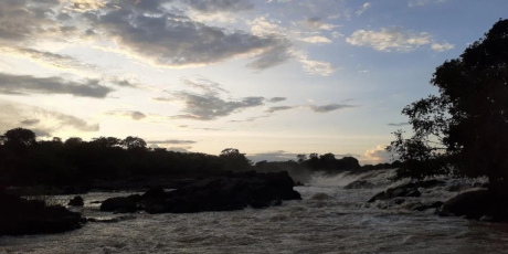 Shughuli Falls on the Ulanga River, deep inside in Nyerere National Park in southern Tanzania. Photo: Gerry Killeen