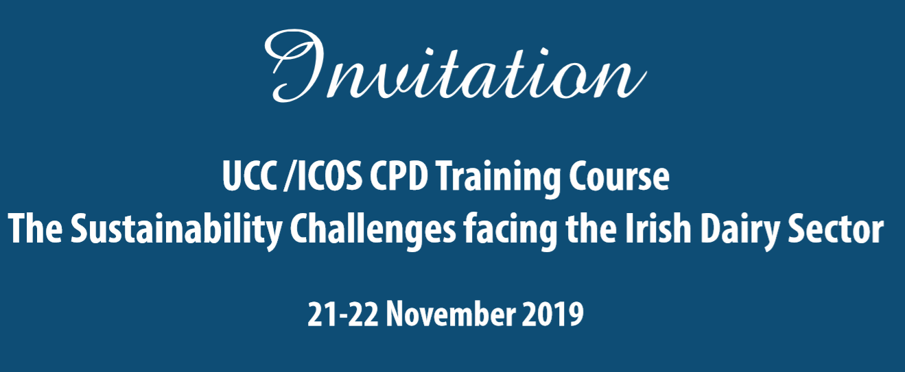 Invitation to UCC/ICOS CPD Training Course