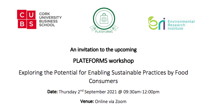 Online Event: Exploring the Potential for Enabling Sustainable Practices by Food Consumers 
