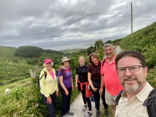 FITU Walk July 2022 Group with nice view
