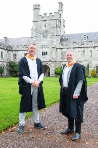 Fergus Slattery and John O'Riordan at the PG Cert Graduation