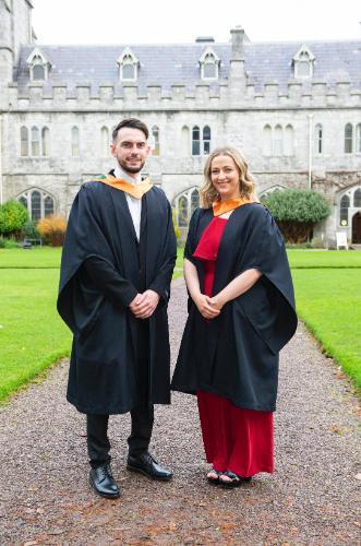 Kieran Davis and Jennifer Byrne, Arrabawn at the PG Cert Graduation