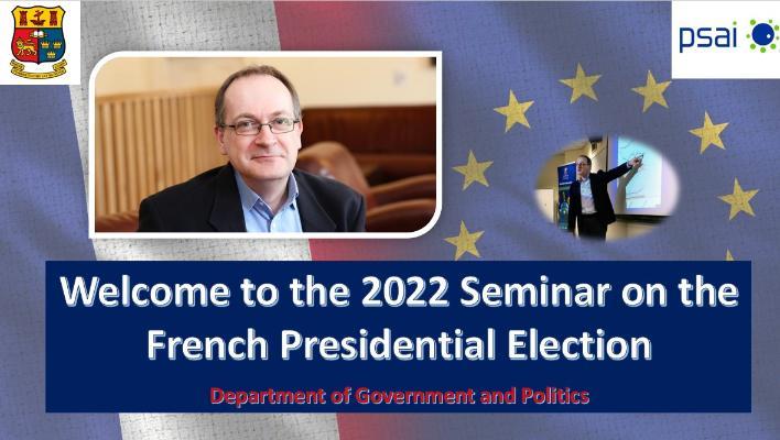 The Robert Elgie Seminar on French presidential elections