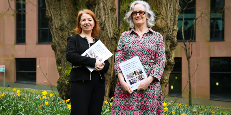 Photo (L-R): Dr Carol Power & Dr Caroline Crowley (report authors). Photo credit: Ruben Martinez (UCC).