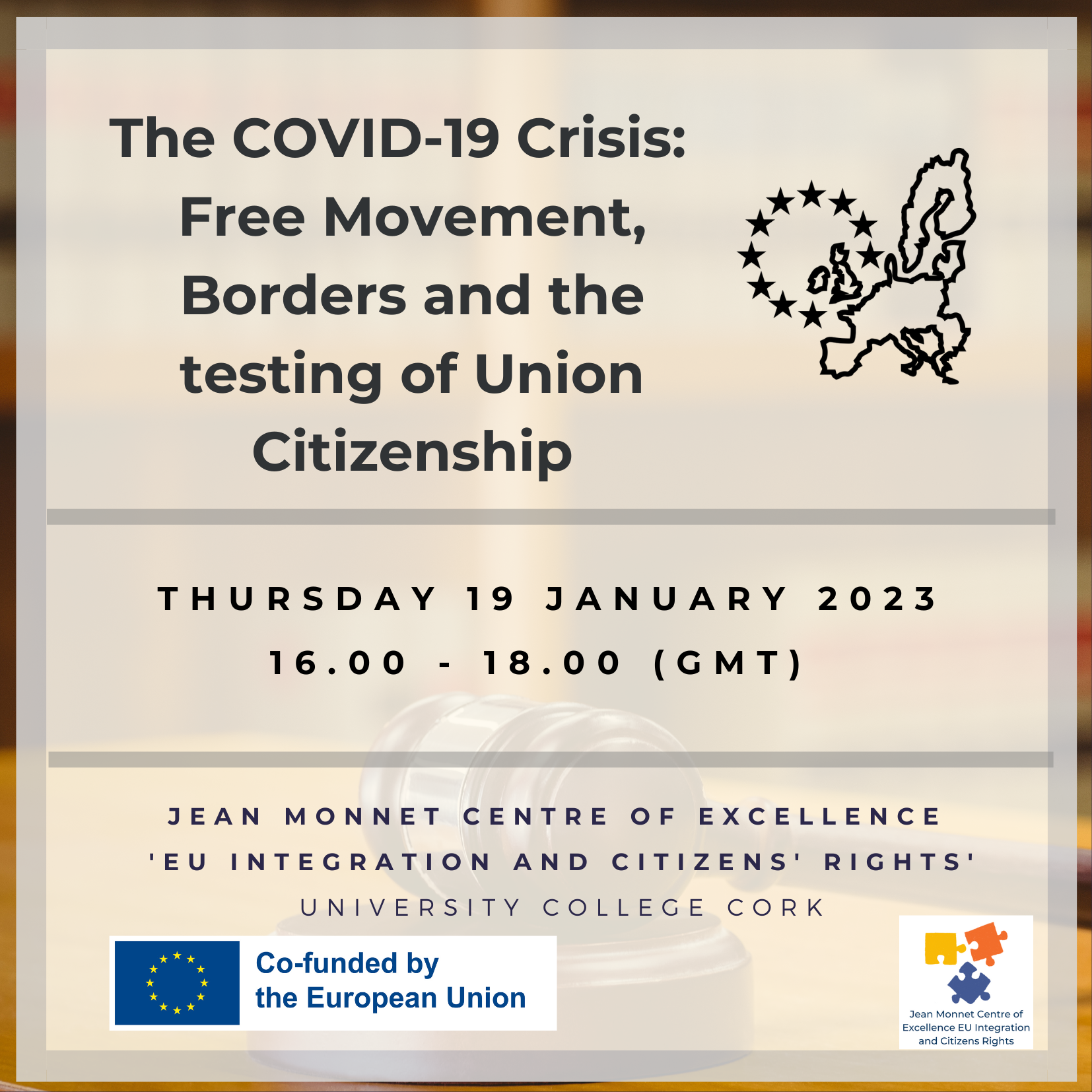 Past Event: The COVID-19 Crisis:  Free Movement, Borders and the testing of Union Citizenship