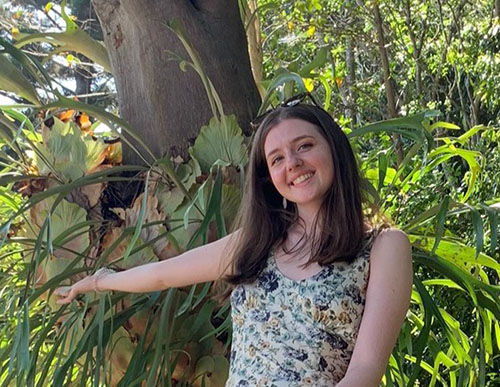 Holly-Anne Turner with staghorn ferns