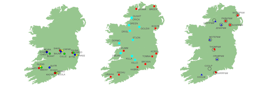 FORESTBIO Study site maps