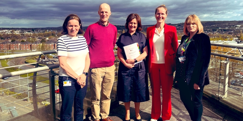 Pictured following Caroline’s successful viva defense, L-R: Dr Collette Hand, Prof Tommie McCarthy, Caroline Joyce, Dr Christianne Lok, Professor Keelin O’Donoghue