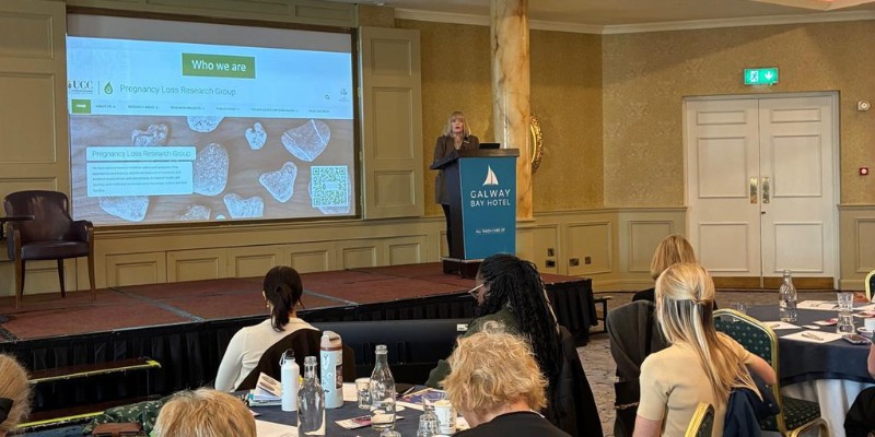 Professor Keelin O'Donoghue speaking at the Annual Women in Medicine in Ireland Network (WiMIN) Conference 2026 