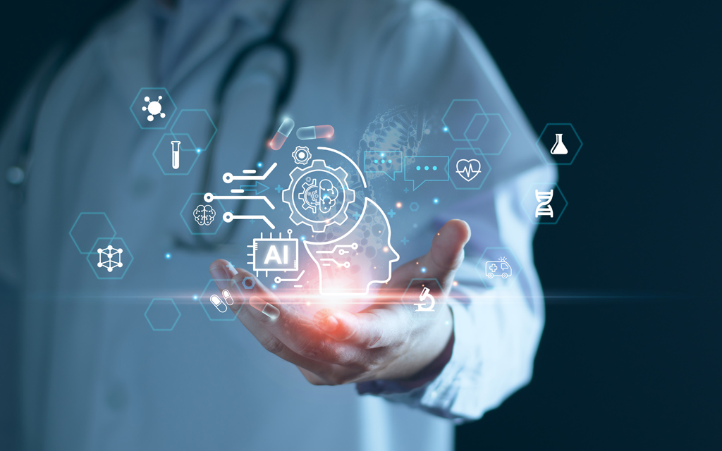 A hand holding an AI illustration