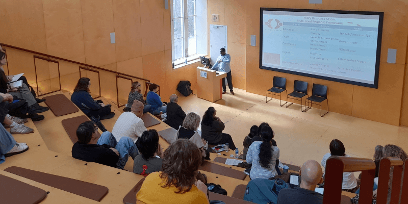 speaker and audience