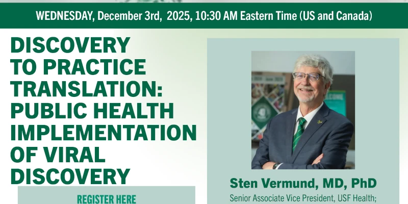 Global Virus Network Forefront of Virology Webinar featuring Dr. Sten Vermund