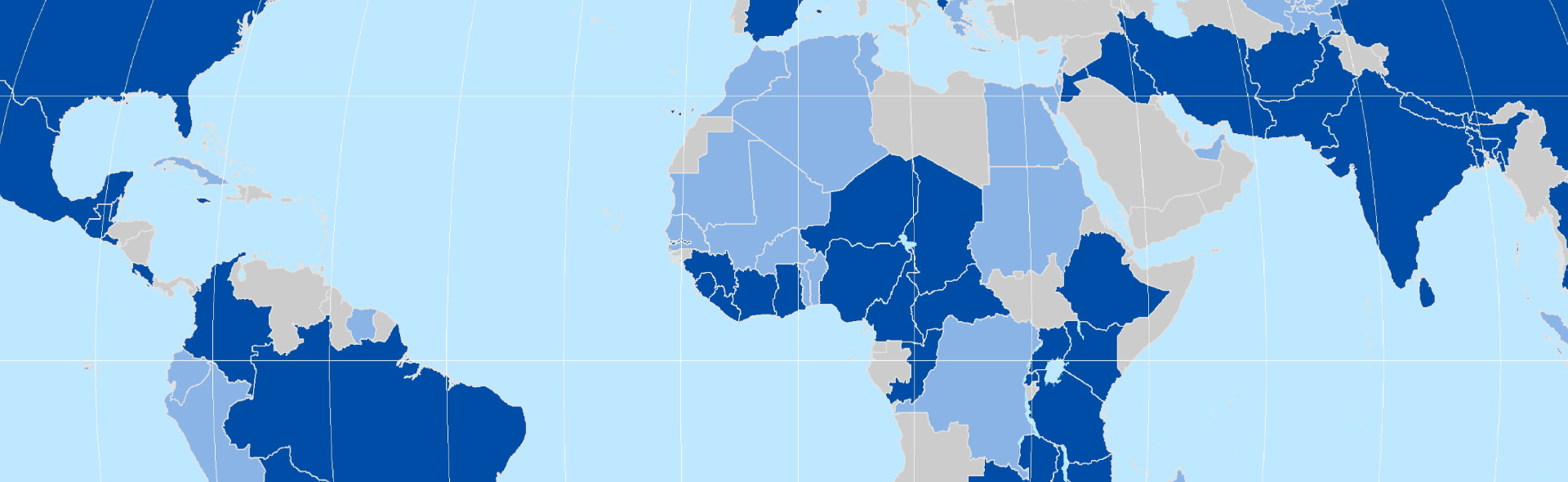 Worldmap showing water quality data from GEMSTAT.