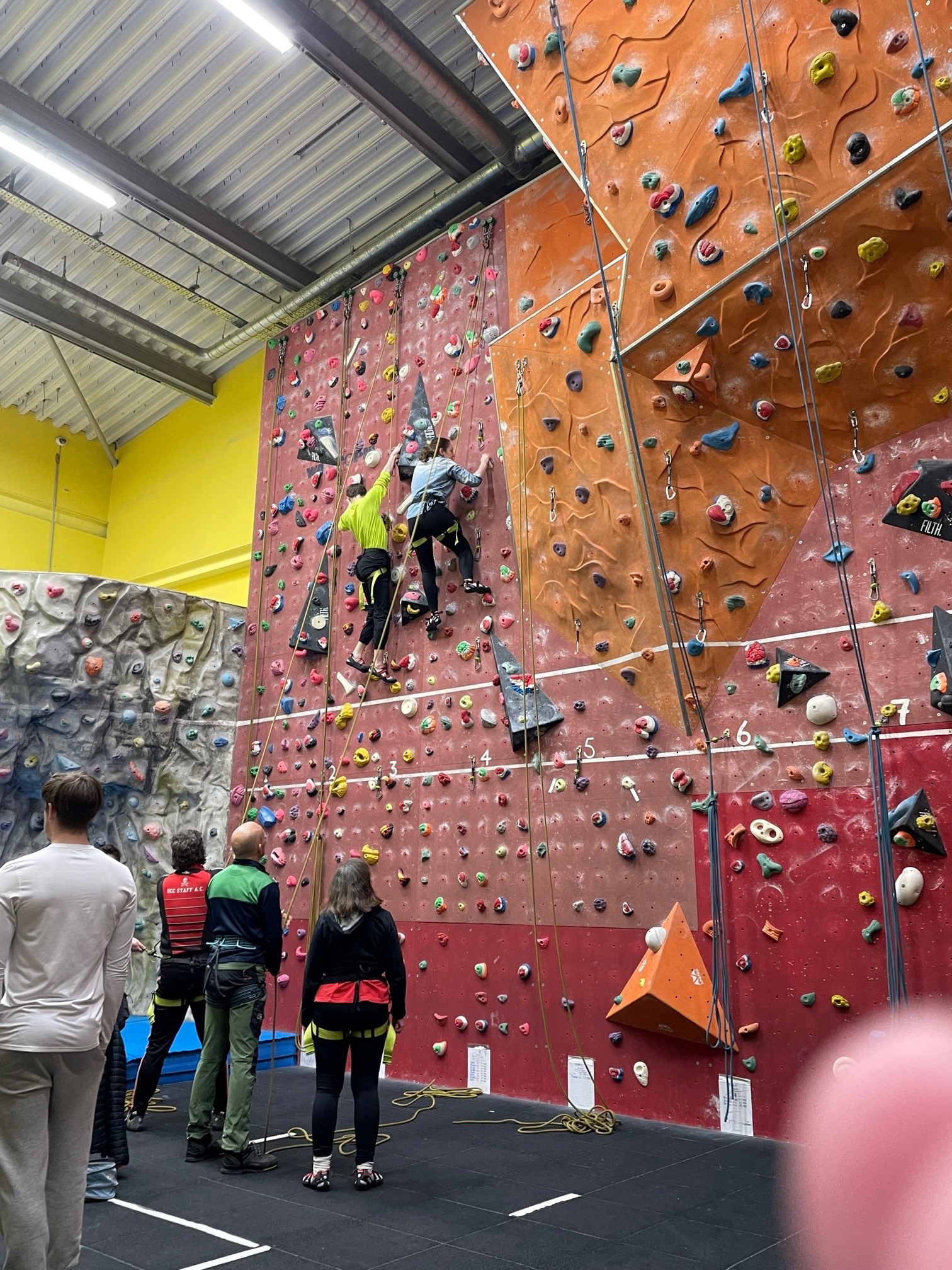 Staff Enjoy an Evening Climbing the Walls 