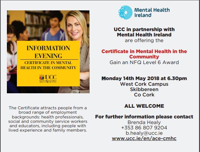 Information Evening Cert Mental Health in the Community