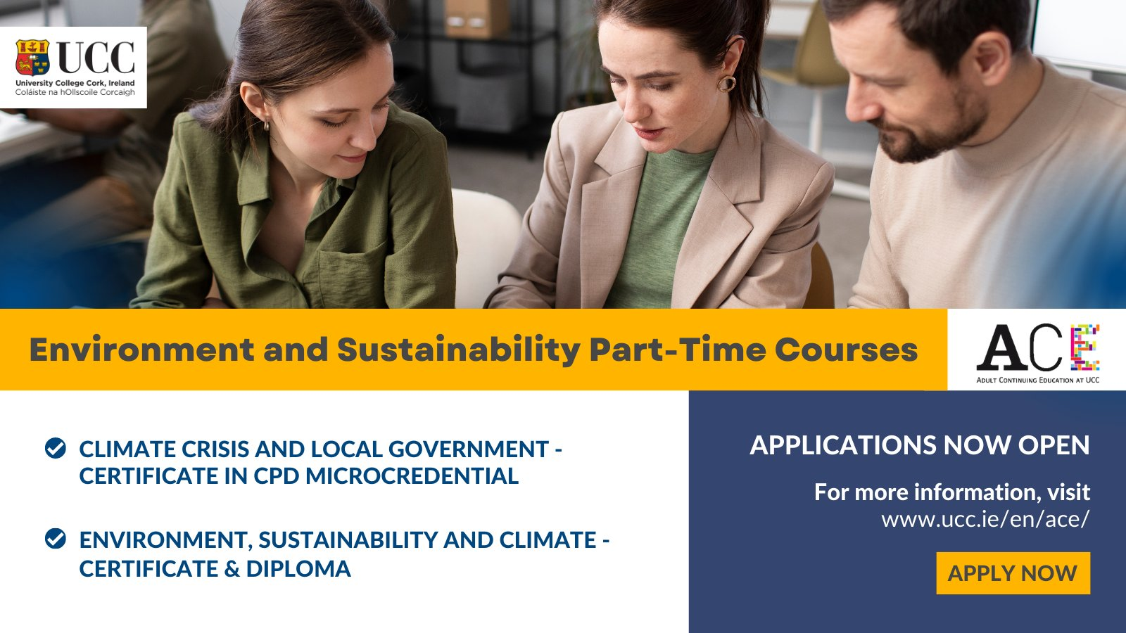 Environment and Sustainability Part Time Courses Now Open 