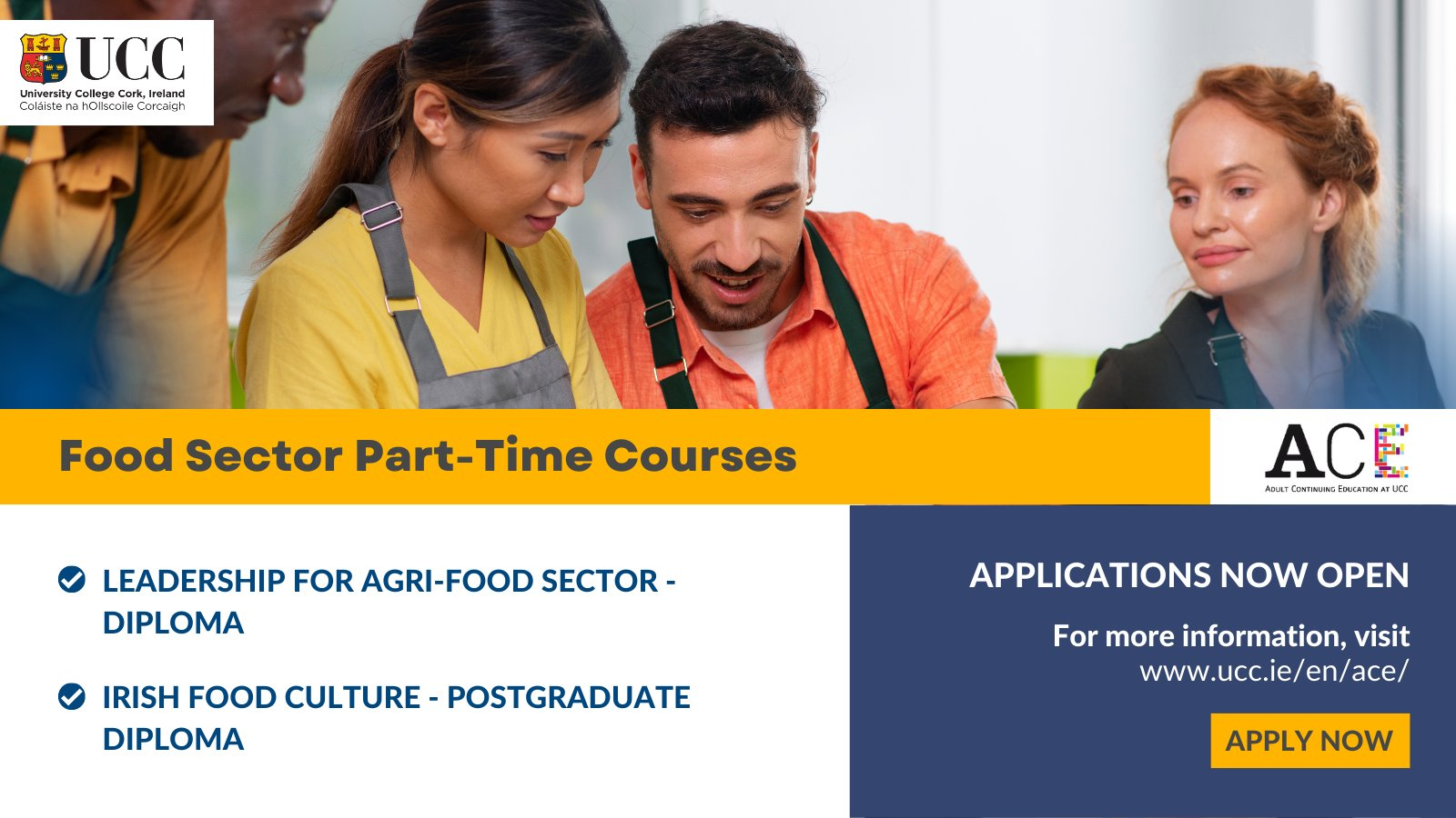 Food Sector Part Time Courses Now Open 