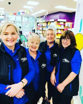 Our shop staff Irene, Joanne, Diane and Monica in our lovely new uniforms.