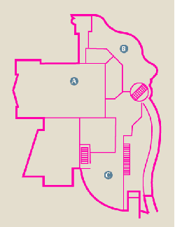 Map of Level 2 (1st Floor)