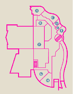 Map of Level 3 (2nd Floor)