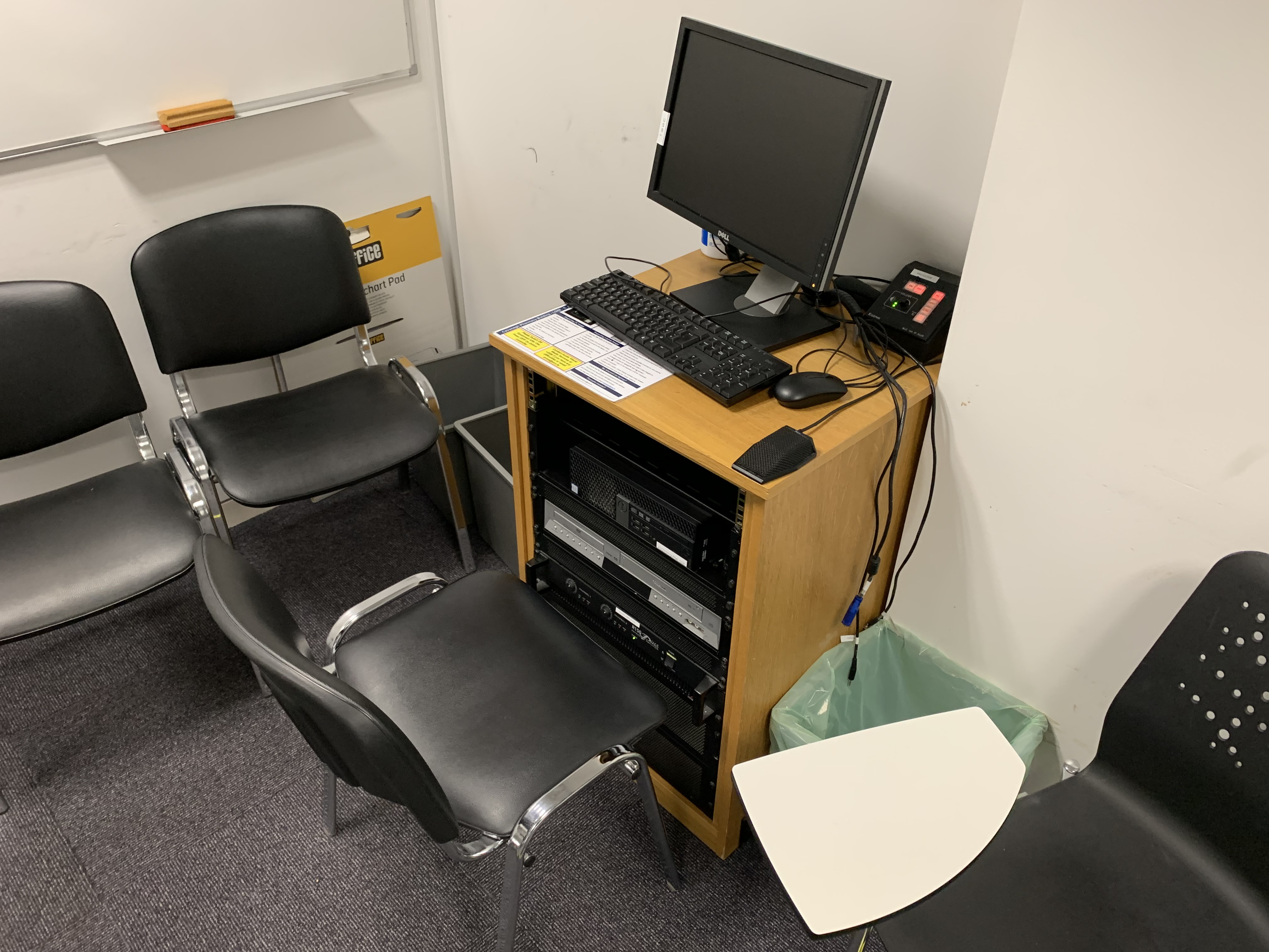 Photo of the desk in Cavanagh Pharmacy Building LG08